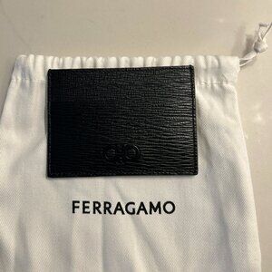 Ferragamo Gancini Leather Case. Like new - never used. Money clip, slip pocket